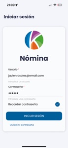 Nómina APP screenshot #1 for iPhone