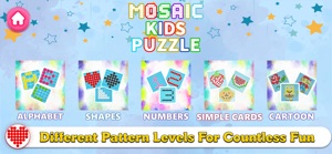 Mosaic Hex Puzzle Kids Shapes screenshot #1 for iPhone