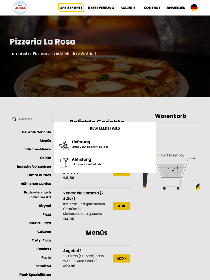 Pizzeria La Rosa Mörf.