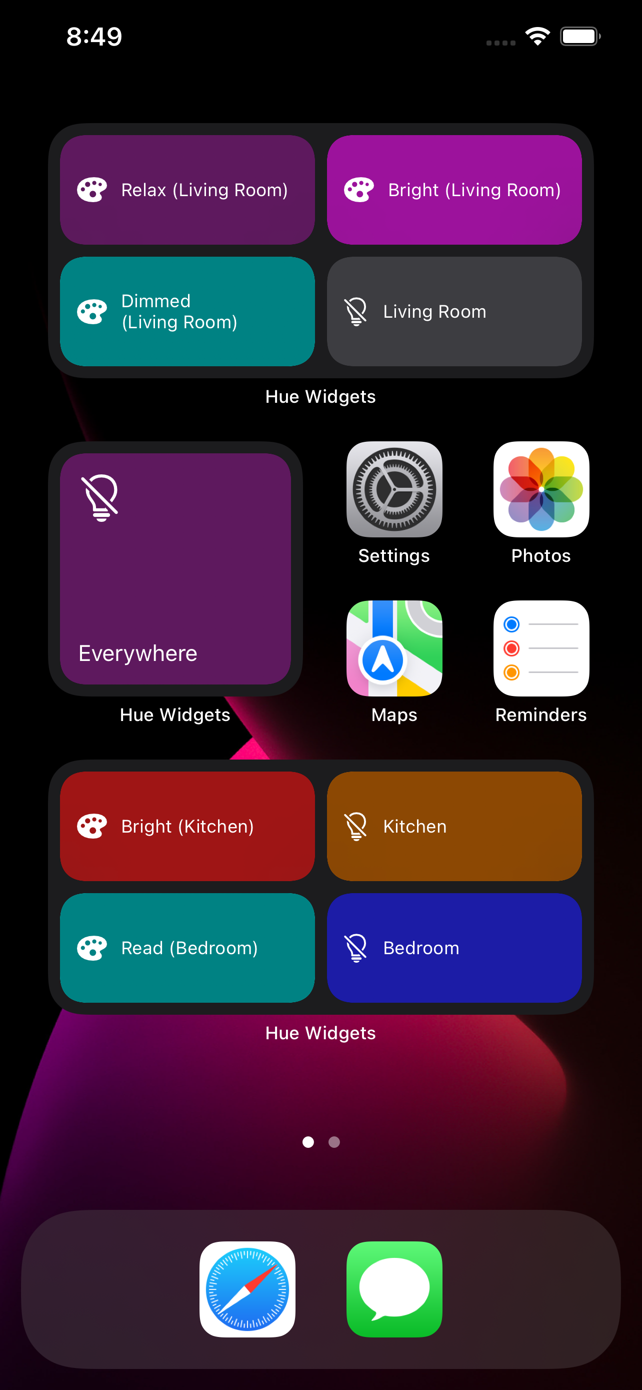 Hue Widgets