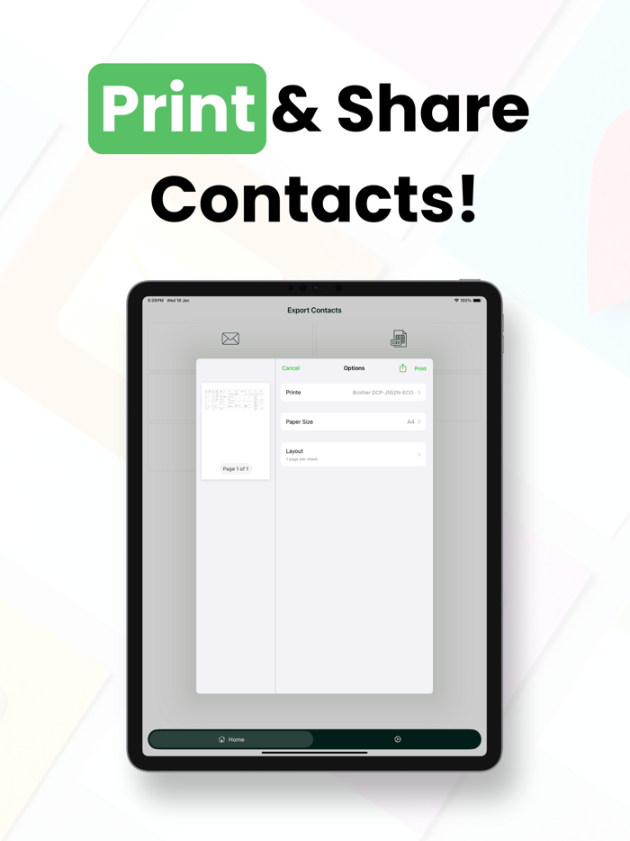 Export Contacts to CSV Excel