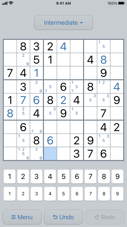 #1. Essential Sudoku (iOS) By: CyberMoai