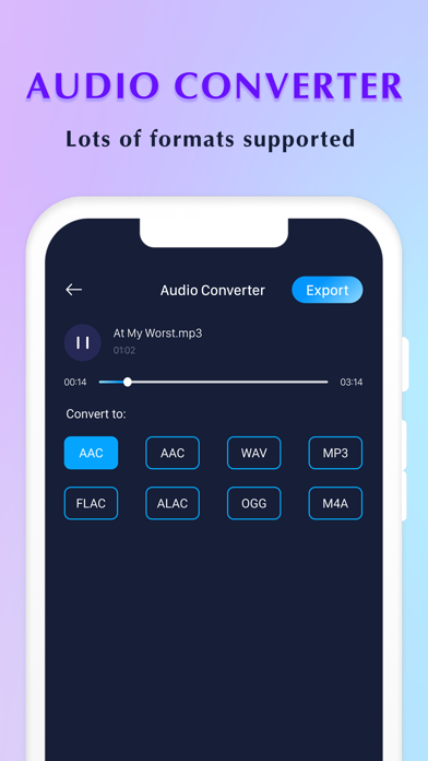 Mp3 Cutter - Audio Converter Screenshot