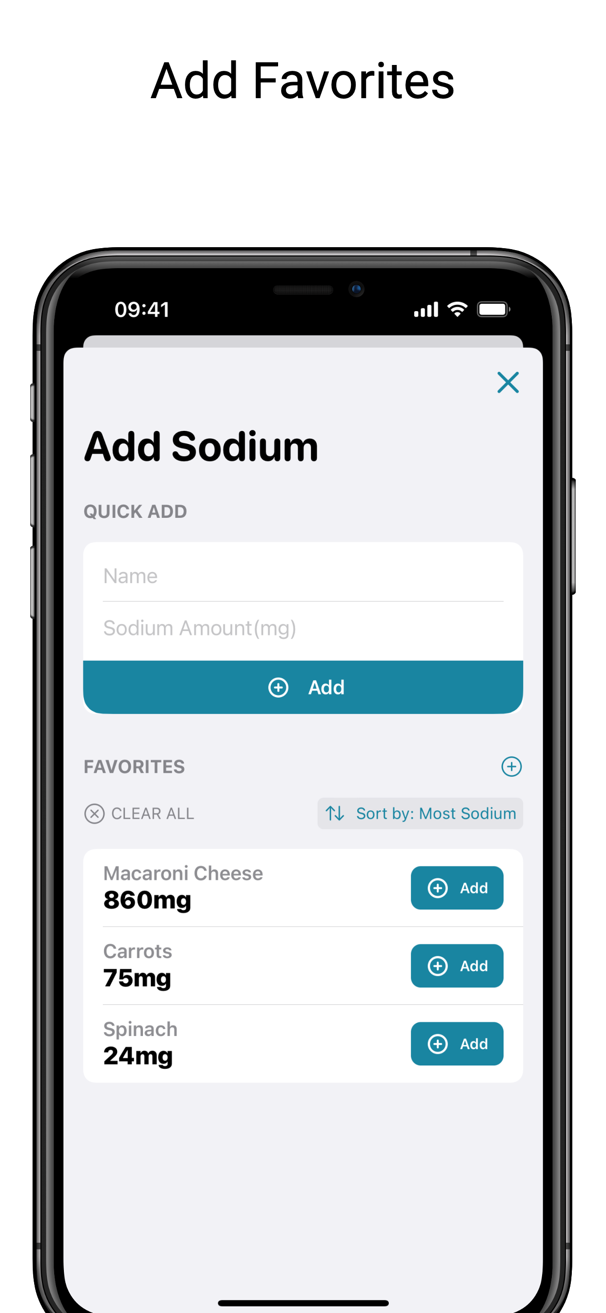 Sodium Tracker & Counter