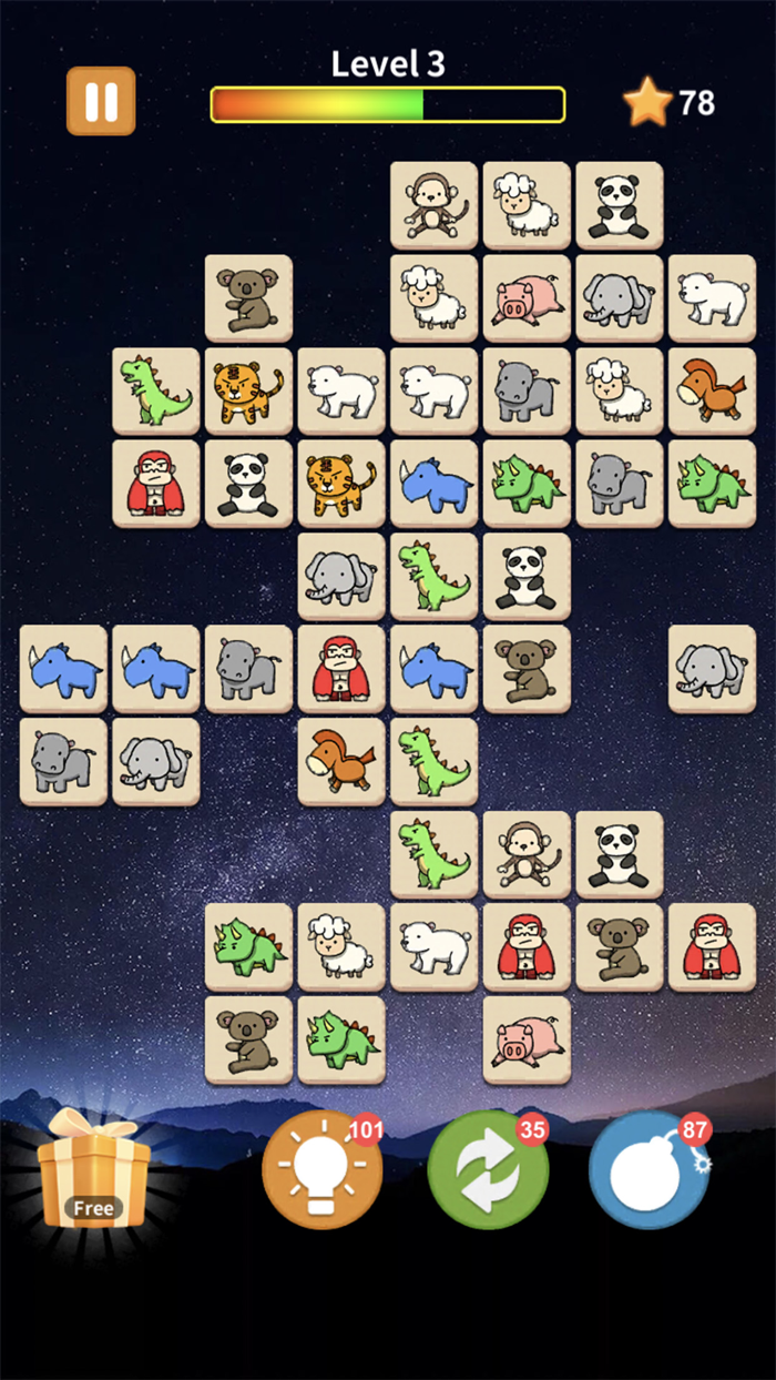Animal Tile  Classic Puzzle