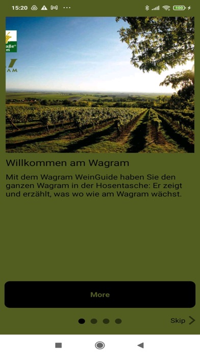 Wagram WeinGuide Screenshot