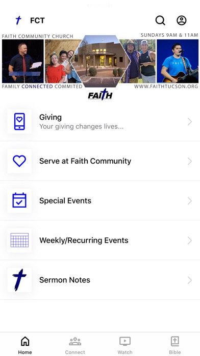 Faith Community Tucson Screenshot
