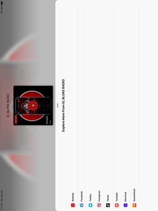 El Bloke Radio iPad screenshot 3 - Music app