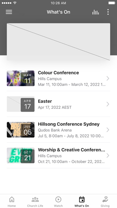 Hillsong Australia Screenshot