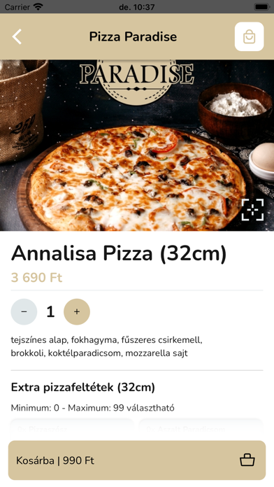 Pizza Paradise Dunaújváros Screenshot
