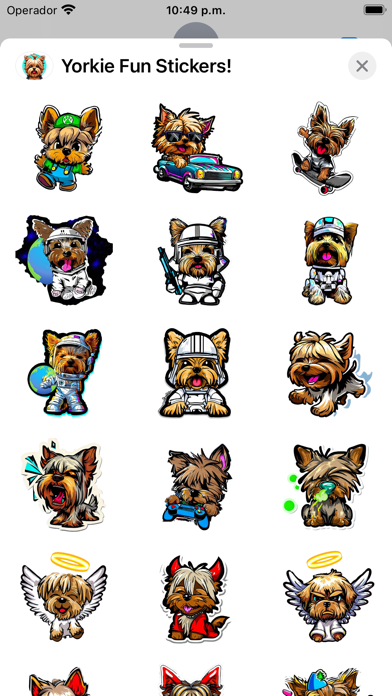 Screenshot #2 pour Yorkie Fun Stickers!