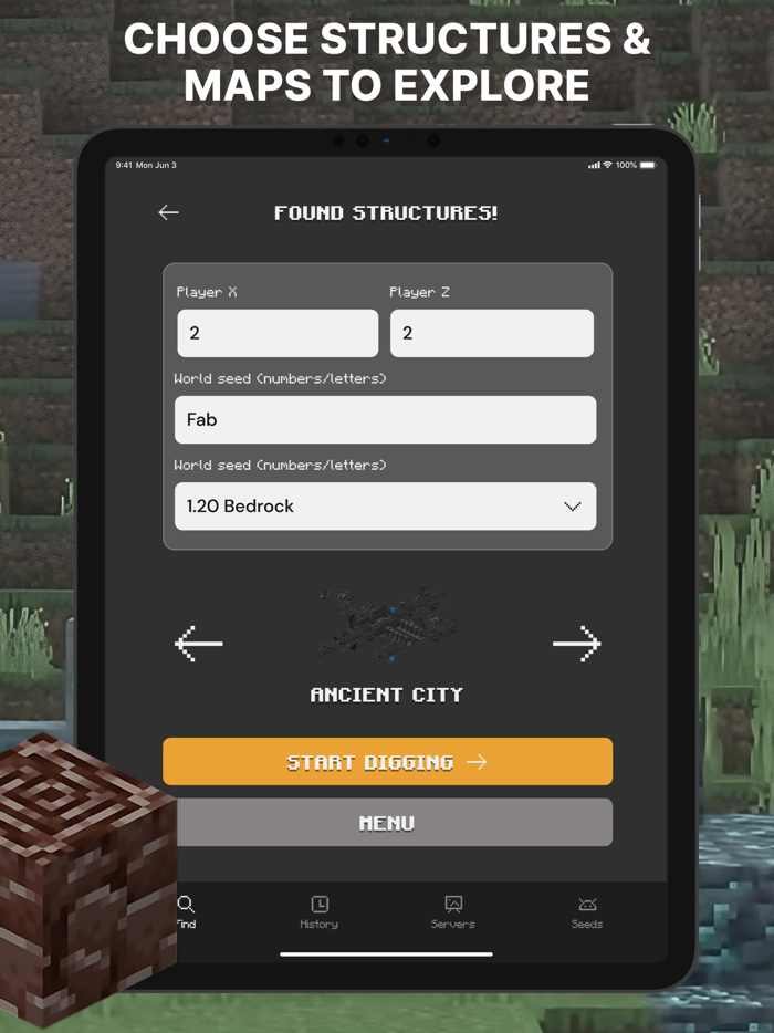 Diamonds Finder for Minecraft