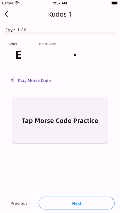 Morse Code - Practice Screenshot