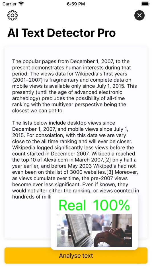 #5. AI Text Detector - Check text (iOS) 由: Mihail Salari