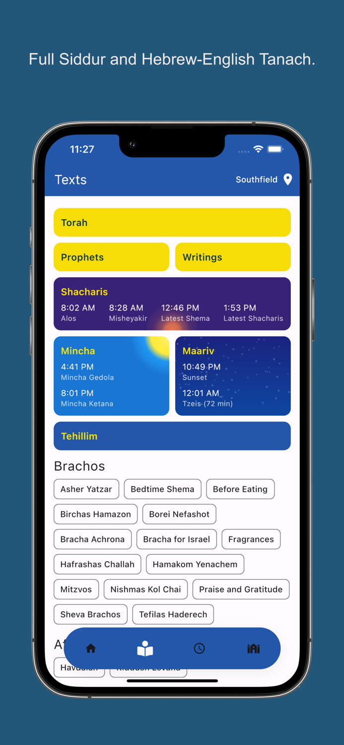 YidKit Smart Siddur Zmanim