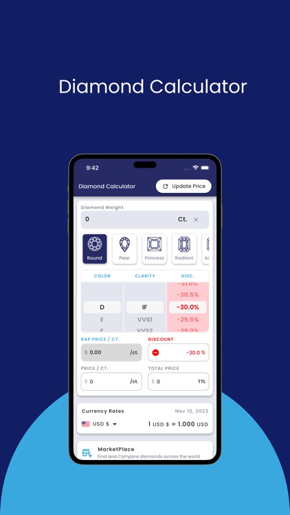 Diamond's Price Calculator