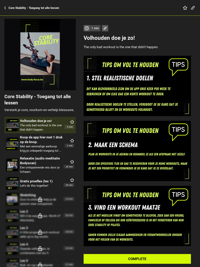 Core stability and pilates