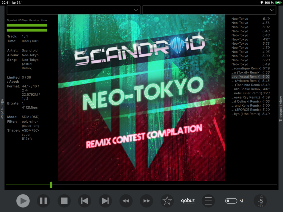 #1. Signalyst HQPlayer 5 Client (iOS) 由: Jussi Laako