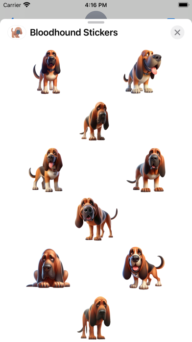 Screenshot #1 pour Bloodhound Stickers