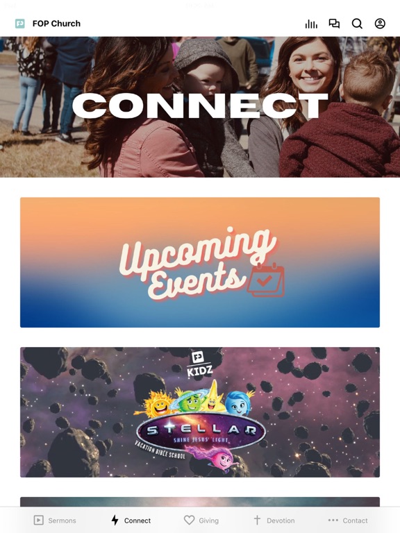 Fellowship of Praise Church iPad screenshot 2 - Lifestyle app