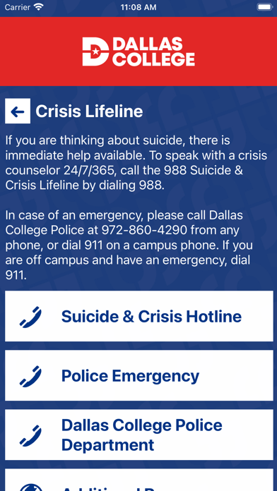 Dallas College Safety Screenshot