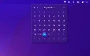 menu bar calendar iPhone Captures Décran 1