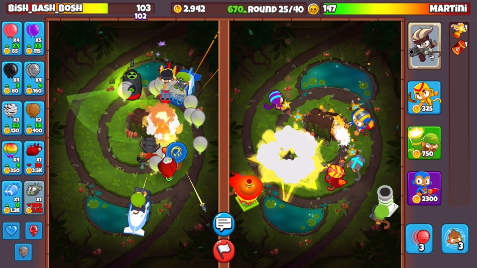 #4. Bloons TD Battles 2+ (iOS) di: Ninja Kiwi