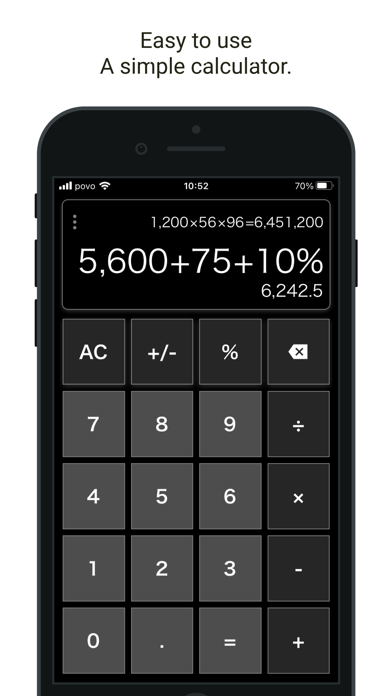 Simple Calculator Multi-Screen Screenshot
