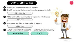 How to cancel & delete first degree equation (ax+b=c) 4