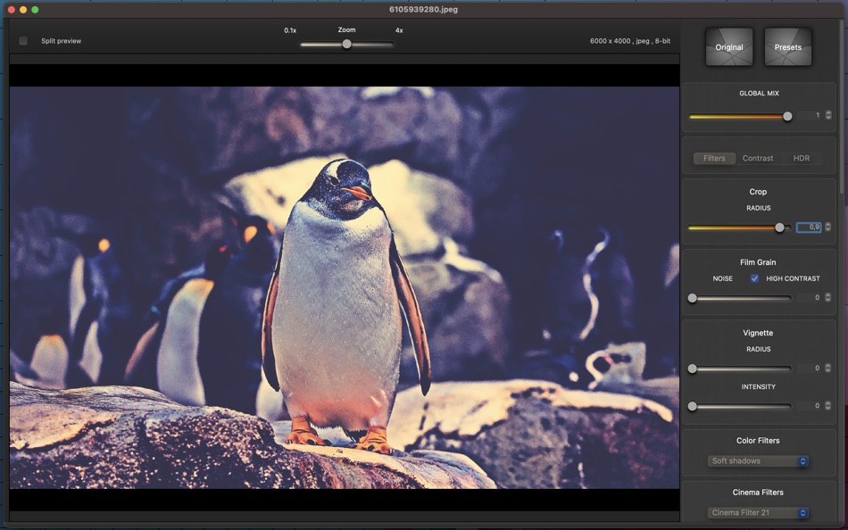 #10. Cinematic Photo Effects (macOS) Podle: Valentino Frati