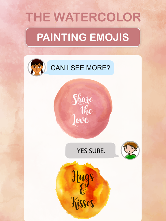 Screenshot #6 pour The Watercolor Painting Emojis