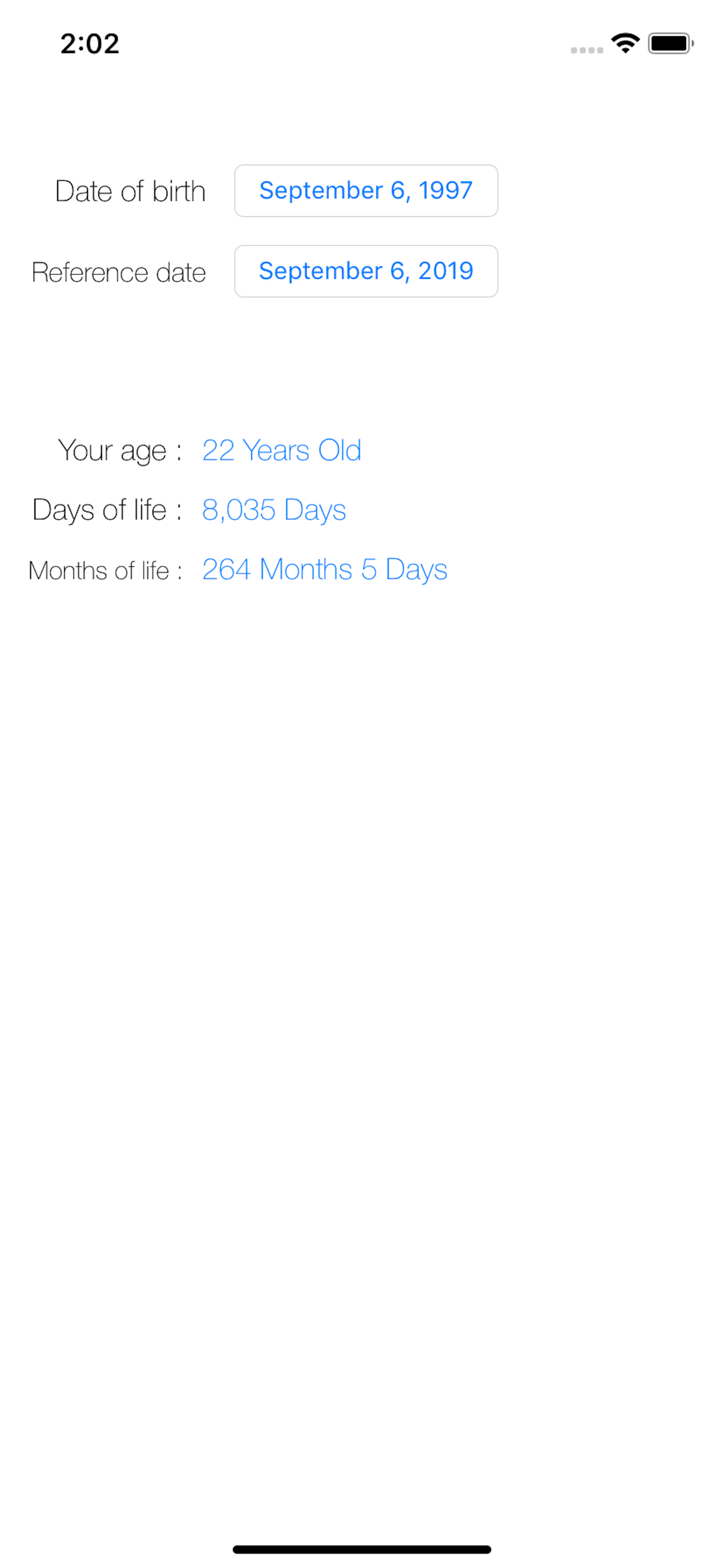 Age Calculator (Life Days)