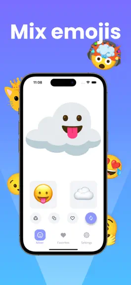 Game screenshot Emoji Shake: create stickers apk