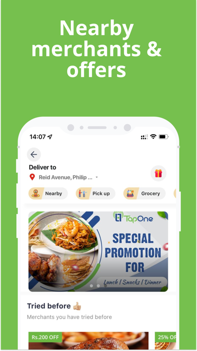 TapOne - Food Delivery Screenshot