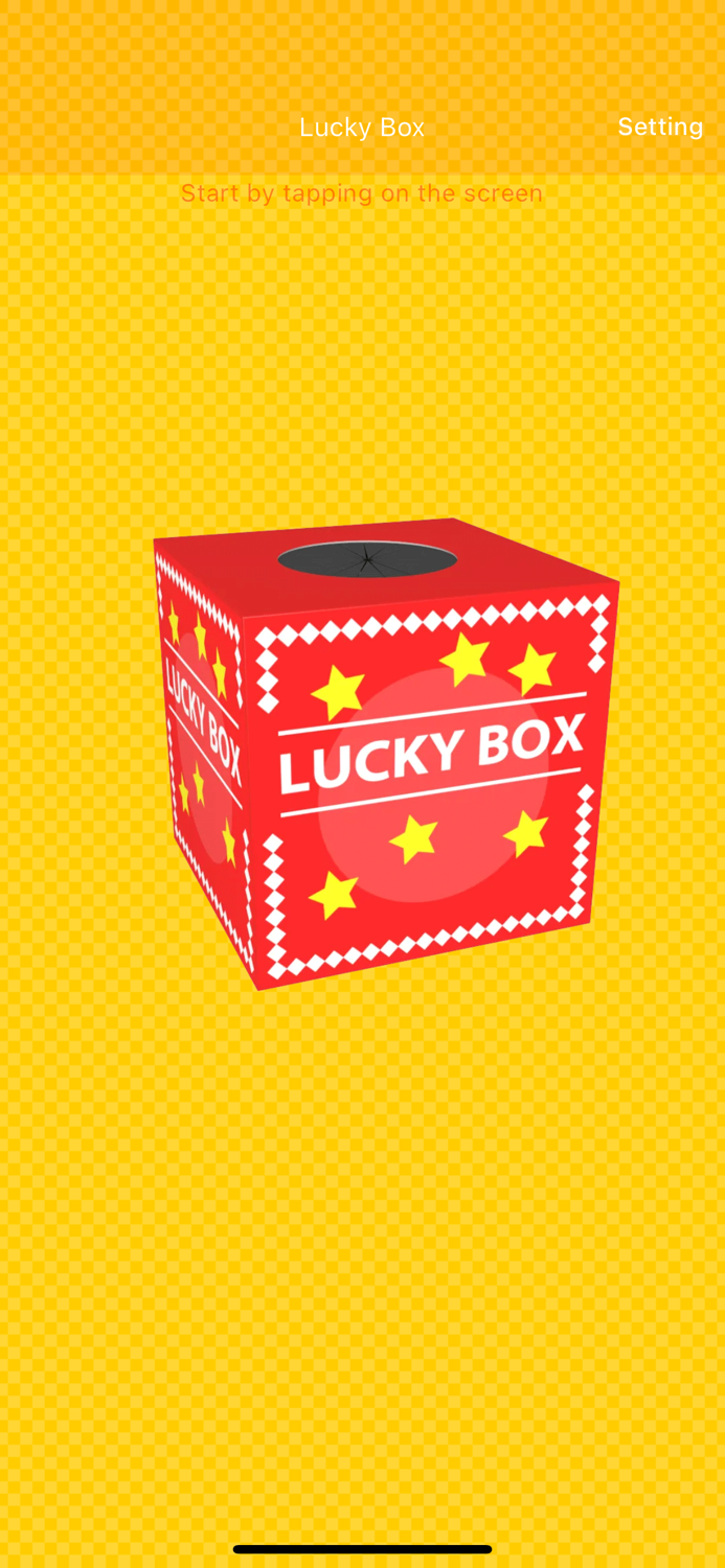 Lucky Box. Lottery ticket