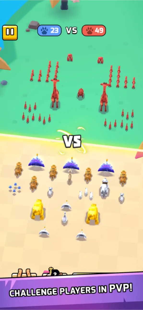 Animal Warfare: Idle Battler iOS Mod IPA screenshot 4 - iOS game interface