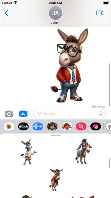 Donkey Stickers Screenshot