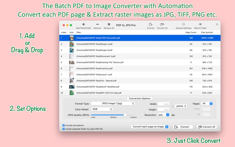 Screenshot #1 pour PDF to JPG Pro