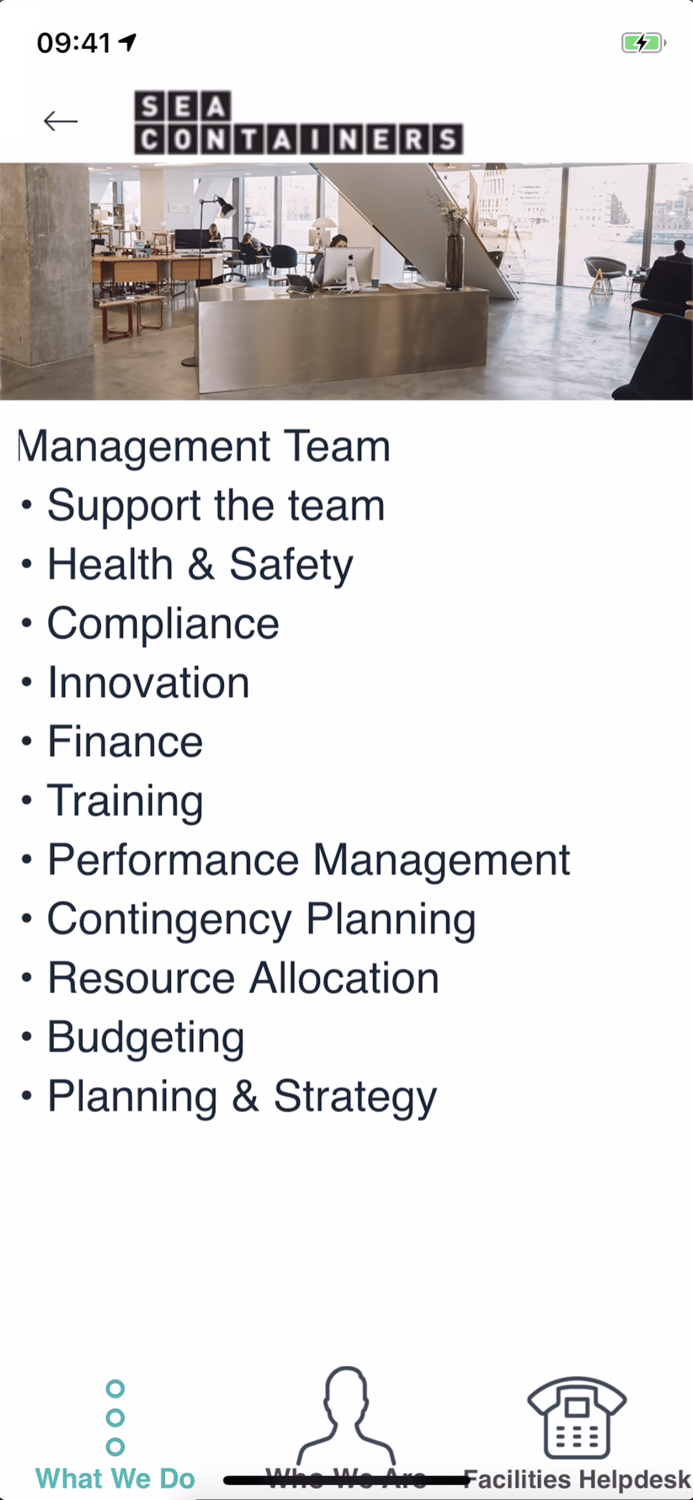 Sea Containers Facilities