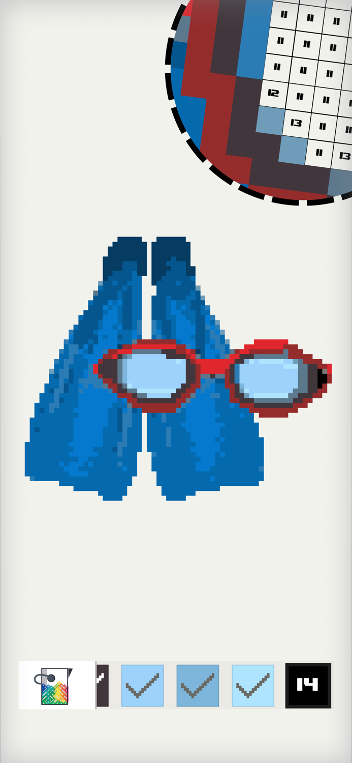 Pixel Land color by number