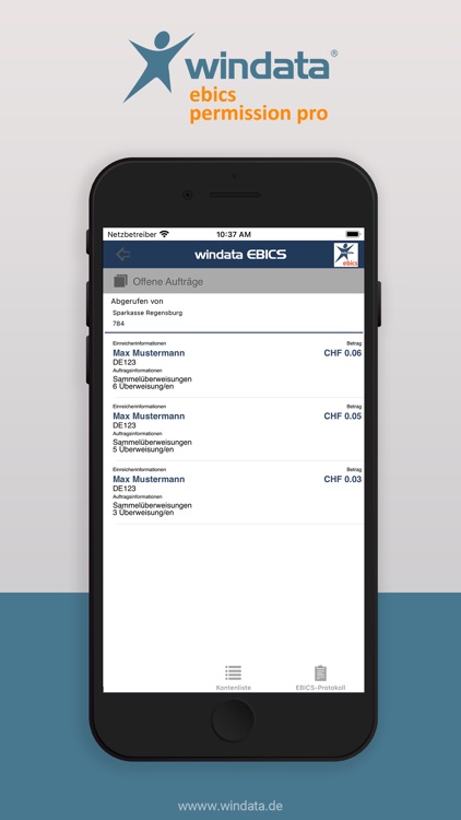windata EBICS permission pro