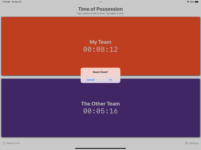 Time of Possession