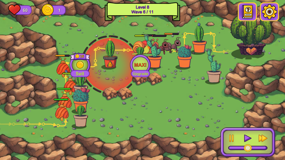 #5. Cactus Defense: Bug Invasion (iOS) 由: Alper Ilkay Karatas