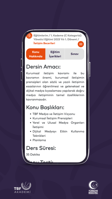 TBF Akademi Screenshot