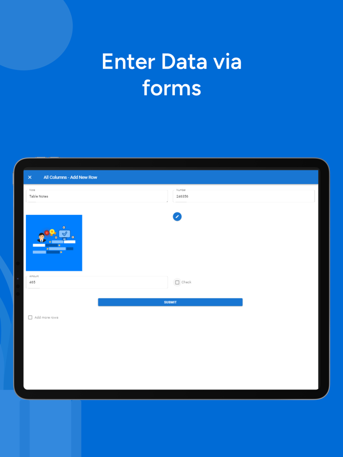 Table Notes - Mobile Excel