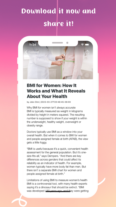 BMI Calculator Women Screenshot