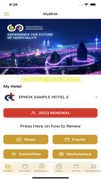 MyBHA Connect Screenshot