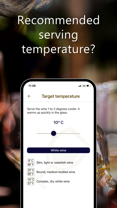 Wine Temperatures Screenshot