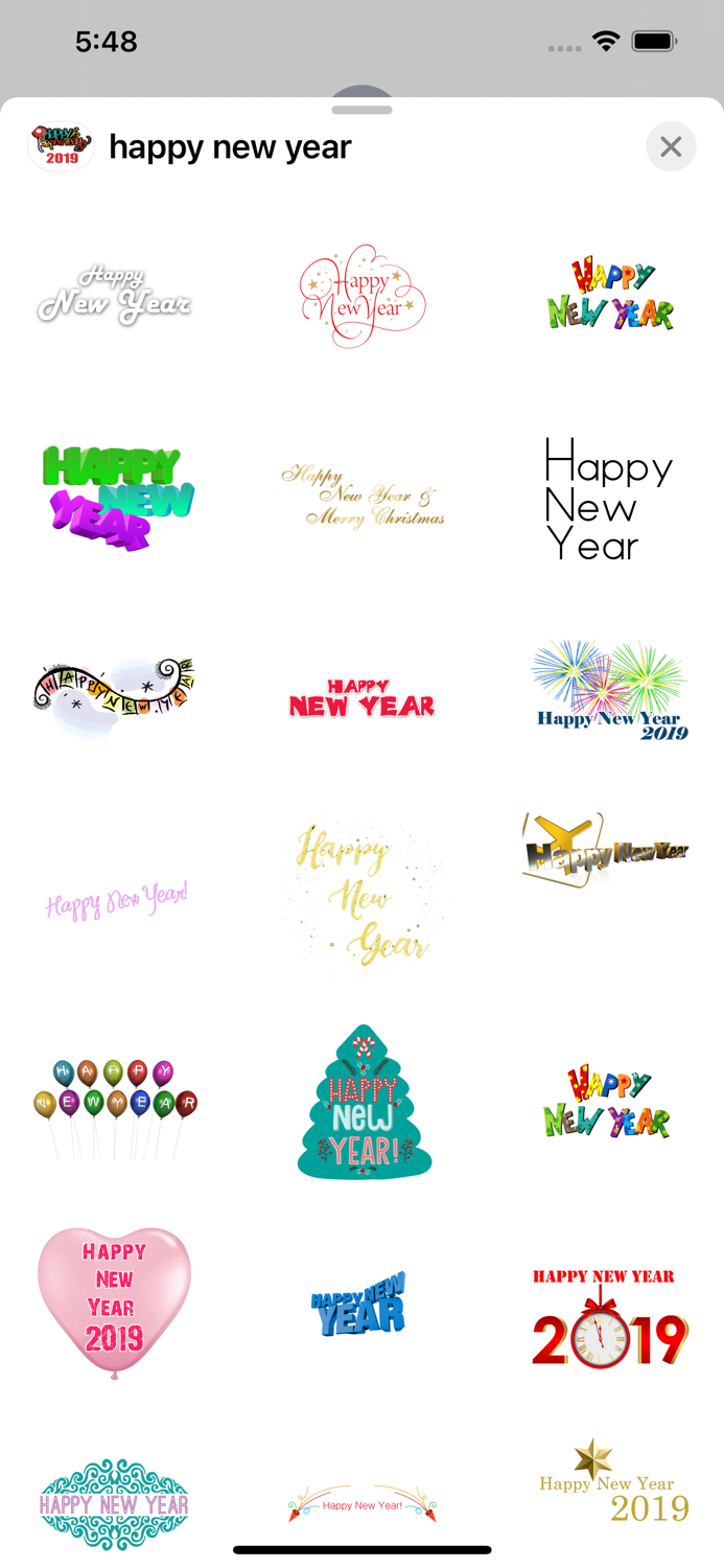 Happy New Year i-Stickers