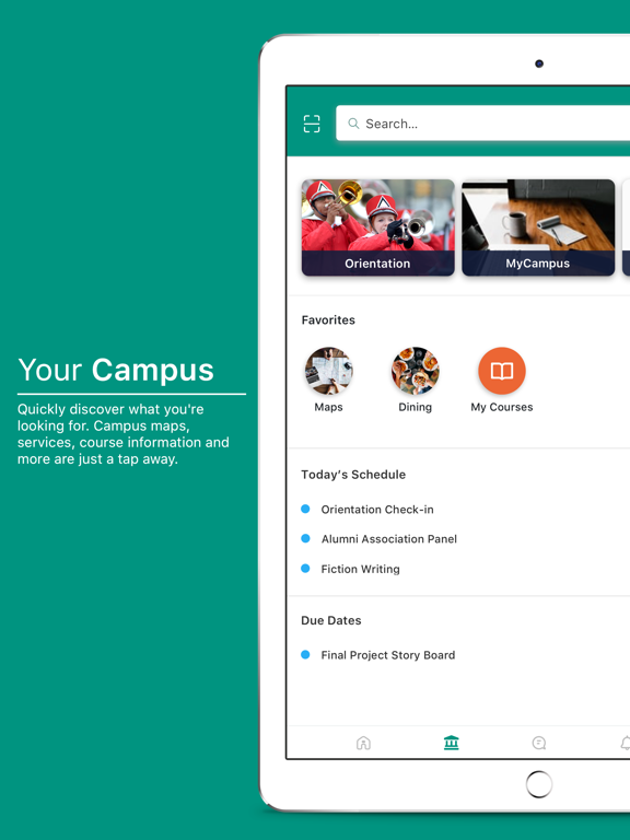 NJCUmobile iPad screenshot 1 - Education app